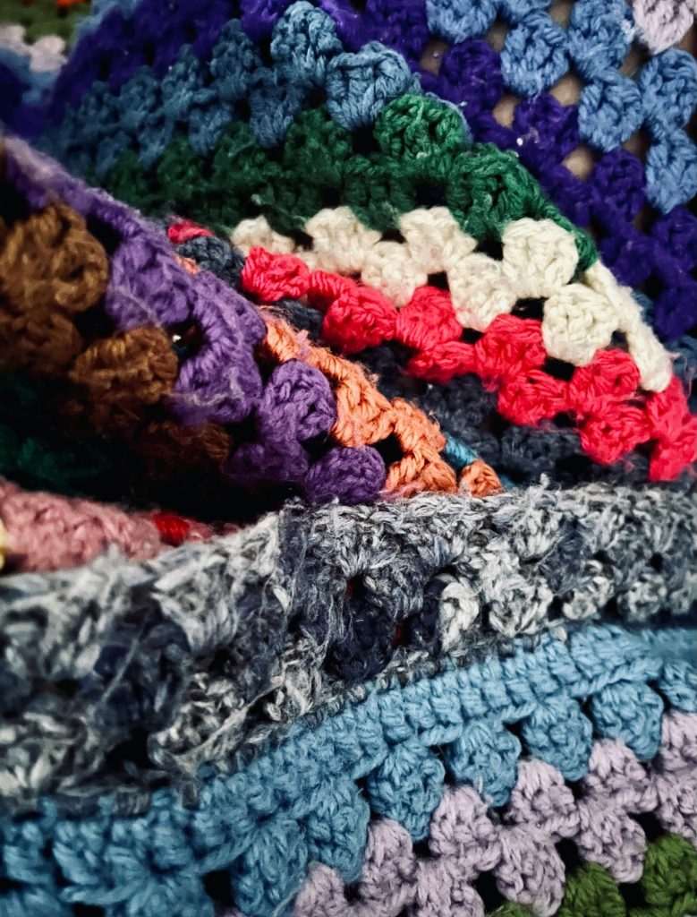 knitting vs crochet: crochet fabric